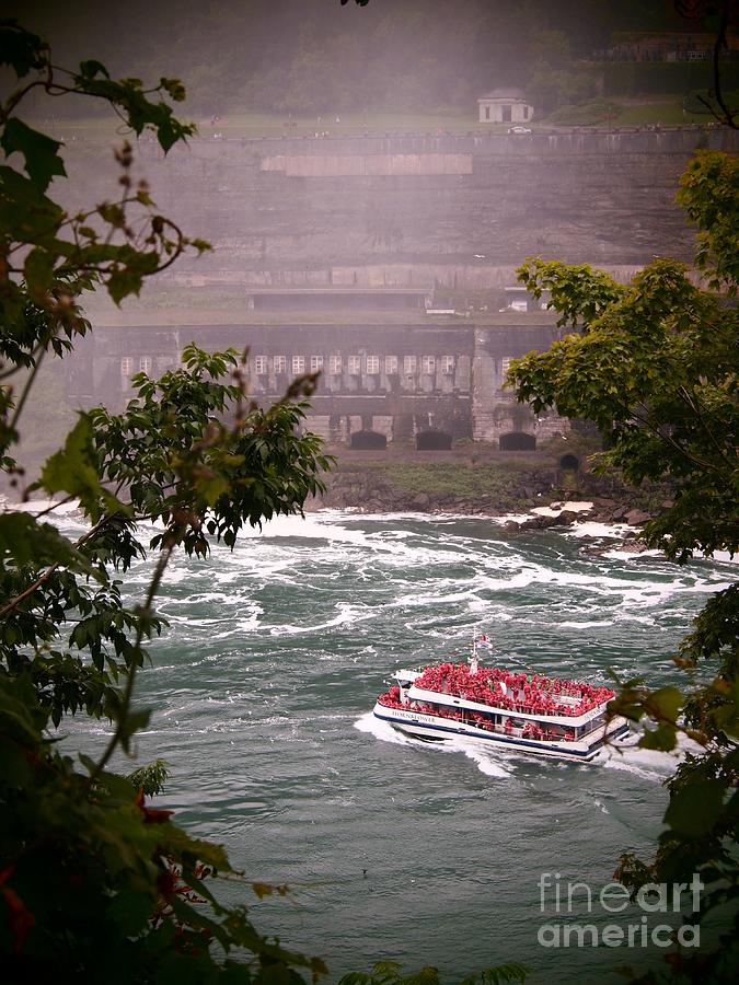 Maid of the mist Canadian boat Photograph by Jennifer Craft