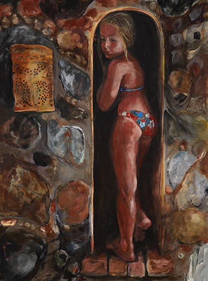 Girl Painting - Maidens Niche by Michelle Winnie Girl Painting - Maidens Niche by Michelle Winnie