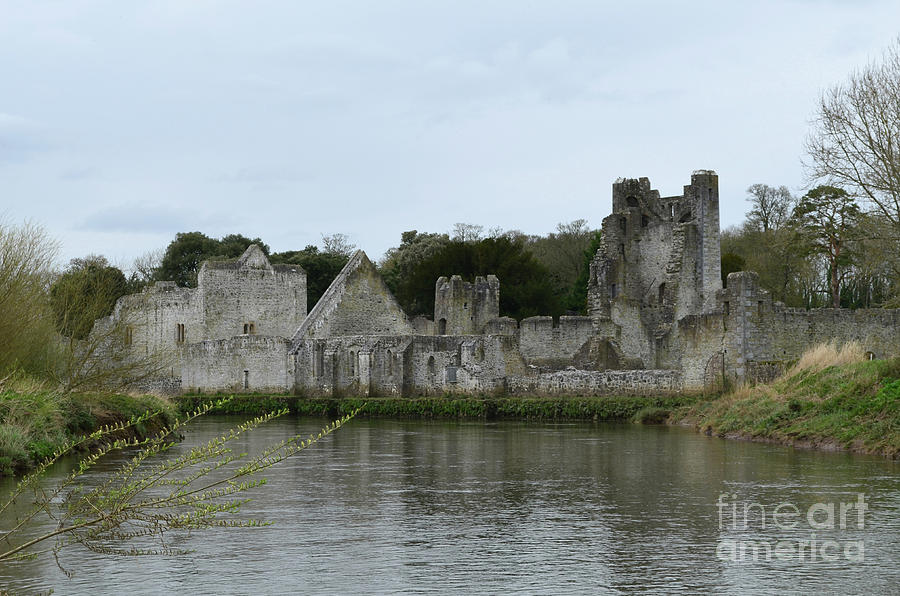 Maigue River and Desmond Castle Ruins in Ireland Photograph by DejaVu Designs