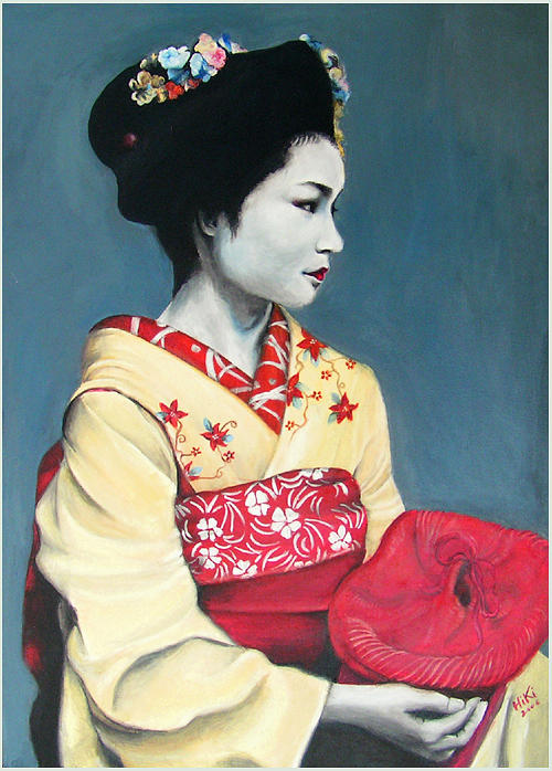 Maiko Painting by Pia HiKi