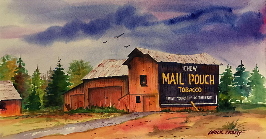 Mail Pouch Barn Painting By Chuck Creasy