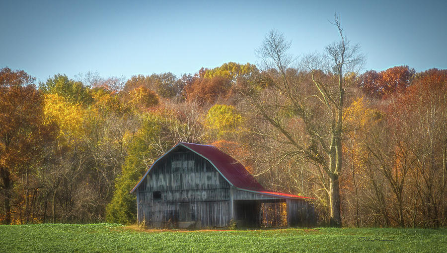 Mail Pouch Barn in the Fall in Indiana Digital Art by Deb Henman - Fine ...