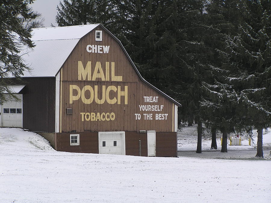 Sign Photograph - Mail Pouch Barn by Jeanette Oberholtzer