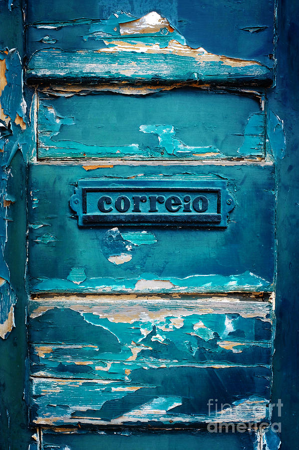 Architecture Photograph - Mailbox Blue by Carlos Caetano