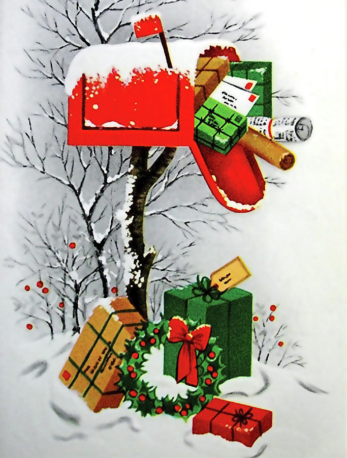 Mailbox full of gifts Digital Art by Long Shot