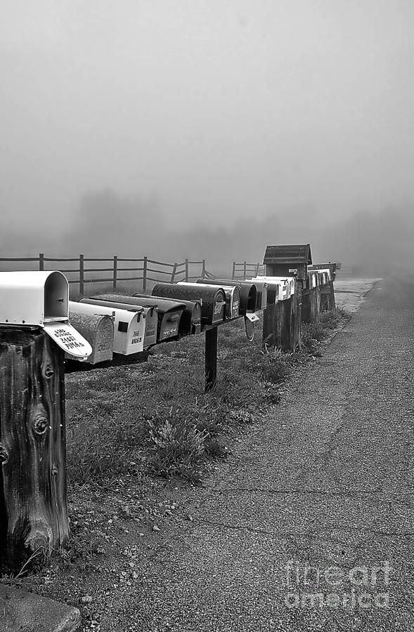 Mailboxes in the Mist Photograph by Alex Morales Mailboxes in the Mist Photograph by Alex Morales