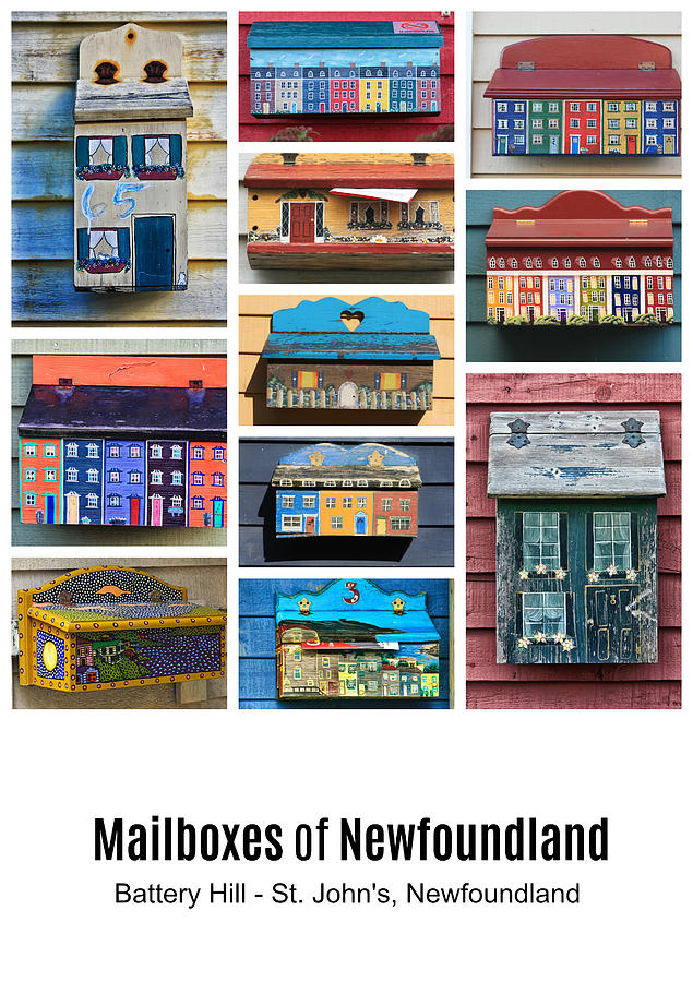 Mailboxes of Newfoundland Poster Photograph by Tatiana Travelways