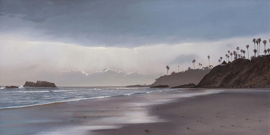 Main Beach Reflections Painting by Cliff Wassmann