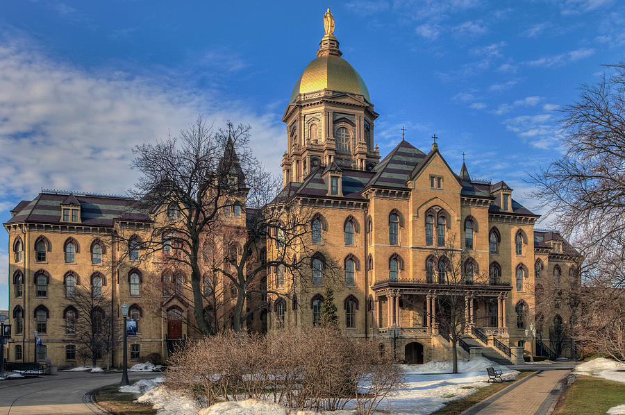 Main Building at Notre Dame Photograph by Jerry Gammon
