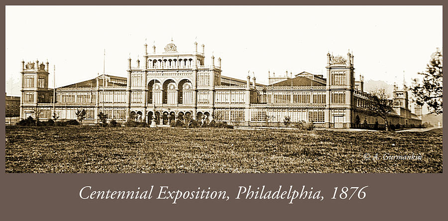 Main Building, Centennial Exposition, 1876, Philadelphia Photograph by A Macarthur Gurmankin