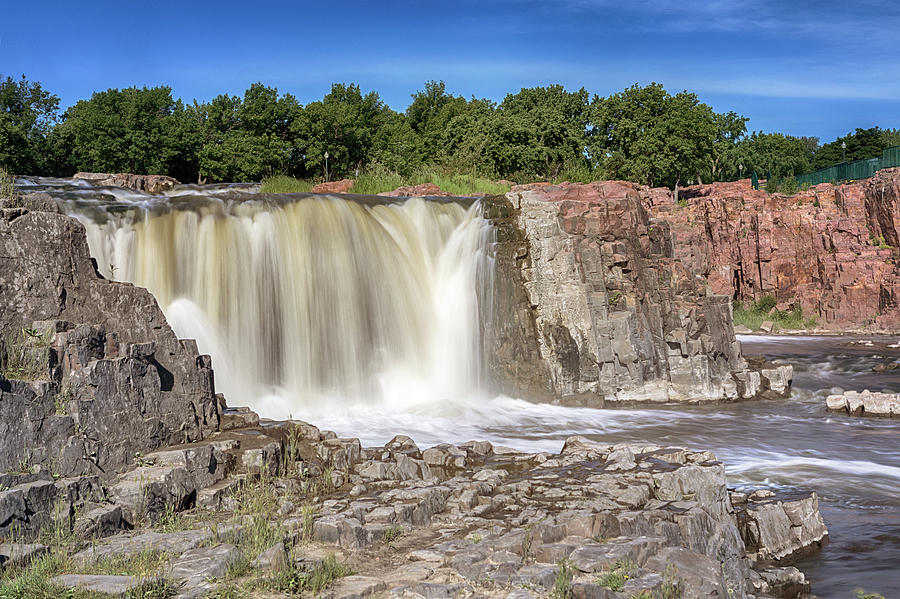Main Falls of the Sioux Falls Photograph by Susan Rissi Tregoning