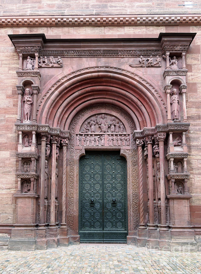 Main Porch of Basel Minster Photograph by Louise Heusinkveld