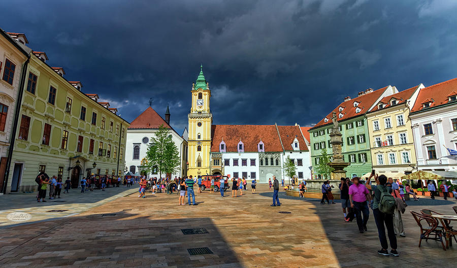 Main square in the old town of Bratislava, Slovakia Photograph by Elenarts - Elena Duvernay photo