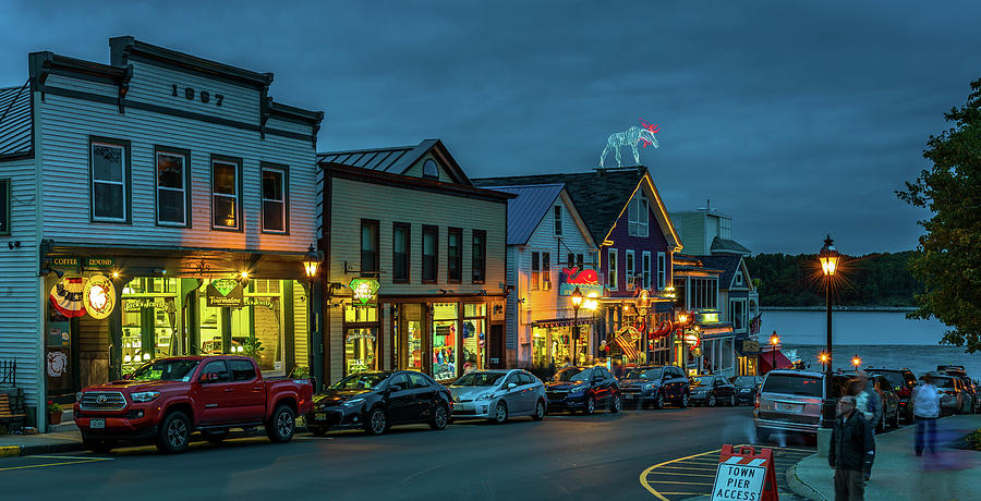 Main Street Bar Harbor Maine Photograph by Stan Dzugan - Fine Art America