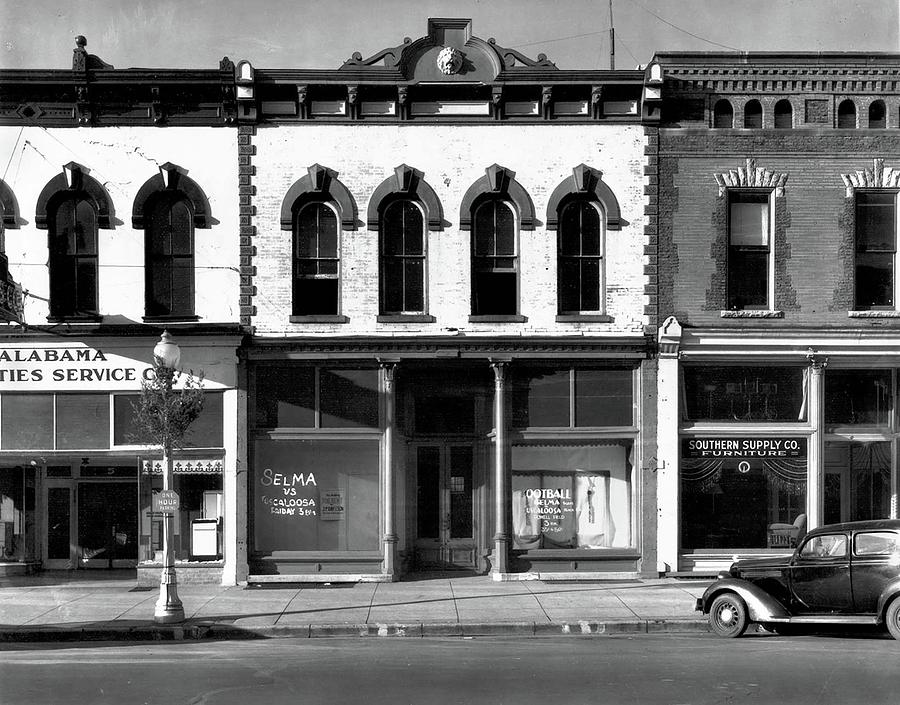 Main Street block Walker Evans FSA photo Selma  Alabama 1936 Photograph by David Lee Guss