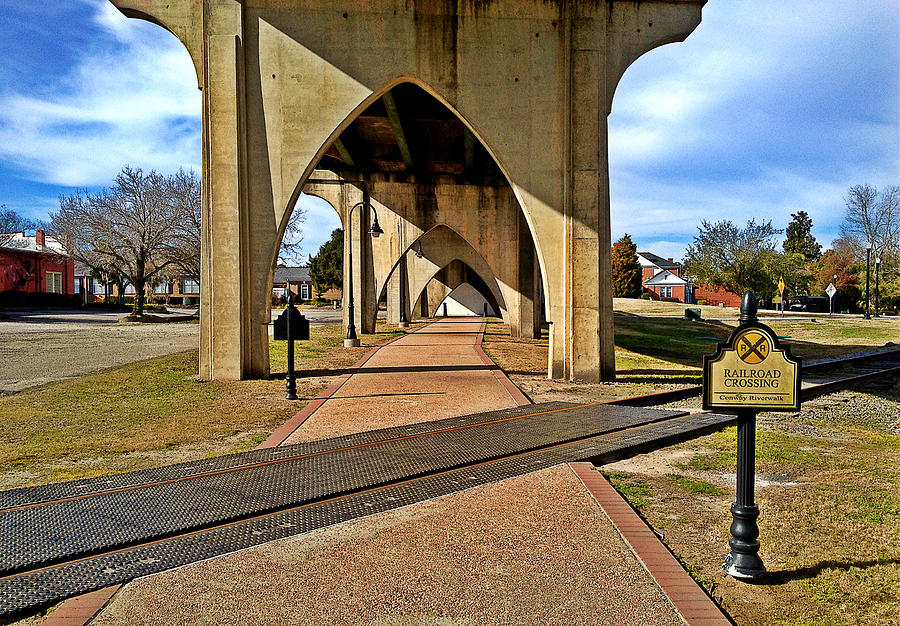Main Street Bridge Railroad Crossing Photograph by Joey OConnor Photography Main Street Bridge Railroad Crossing Photograph by Joey OConnor Photography
