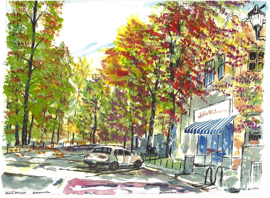 MAIN STREET GREENVILLE fall Painting by Patrick Grills