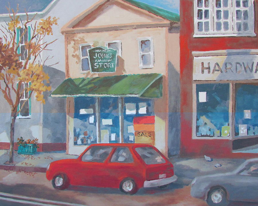 Main Street Painting by Tony Caviston