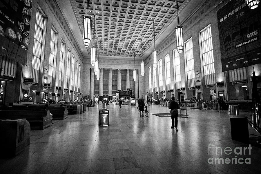 Main Waiting Room Inside Septa 30th Street Train Station Philadelphia Usa