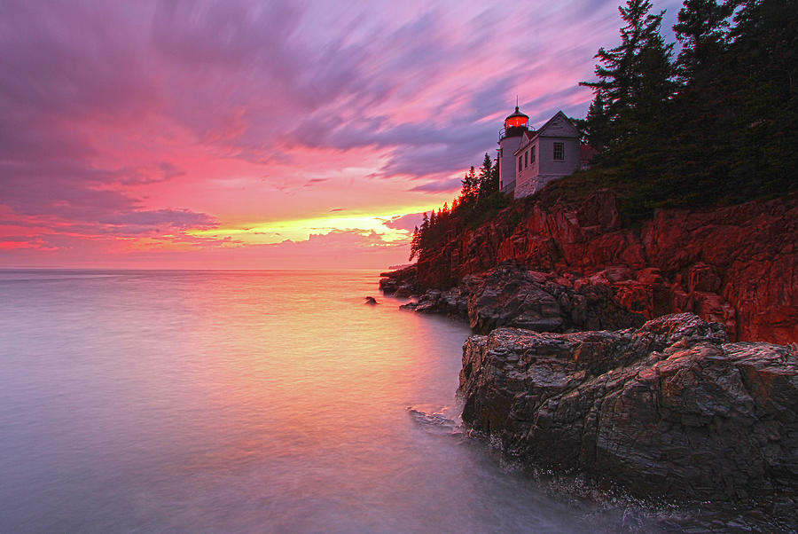 Maine Acadia National Park Bass Harbor Head Light Photograph by Juergen Roth