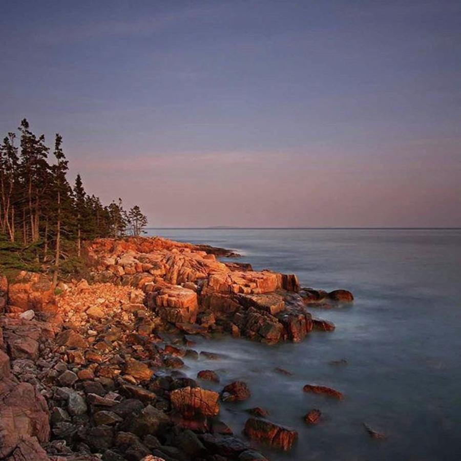 Lighthouse Photograph - Maine Acadia National Park First Light by Juergen Roth