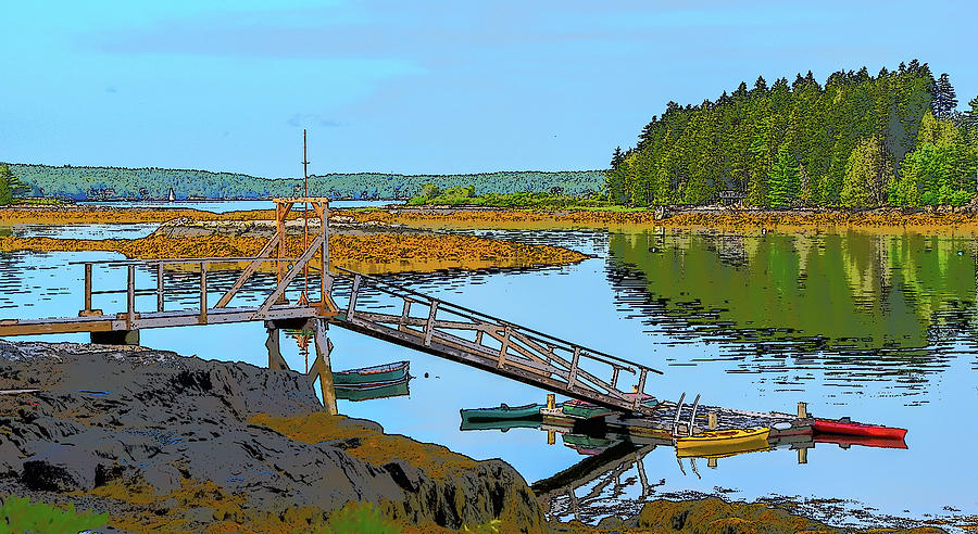 Maine Coast Scene Photograph by Susan Allen