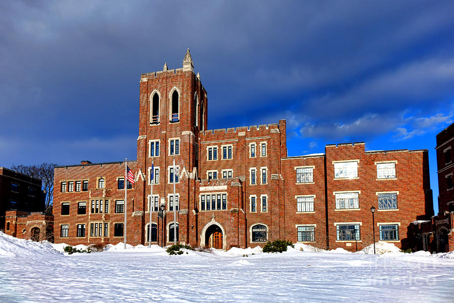 Maine Criminal Justice Academy in Snow Photograph by Olivier Le Queinec