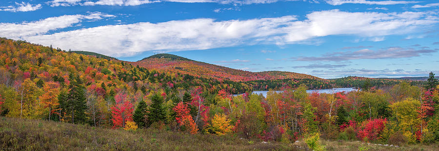 Maine Fall Landscape Photograph by Mark Papke