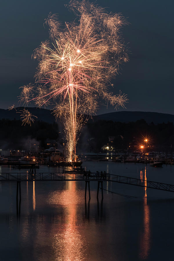 Maine Fireworks 1 Photograph by Thomas Pettengill