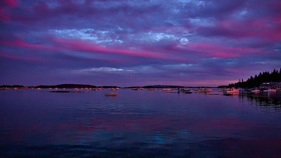 Maine Harbor Sunset #2 Photograph by Stuart Litoff