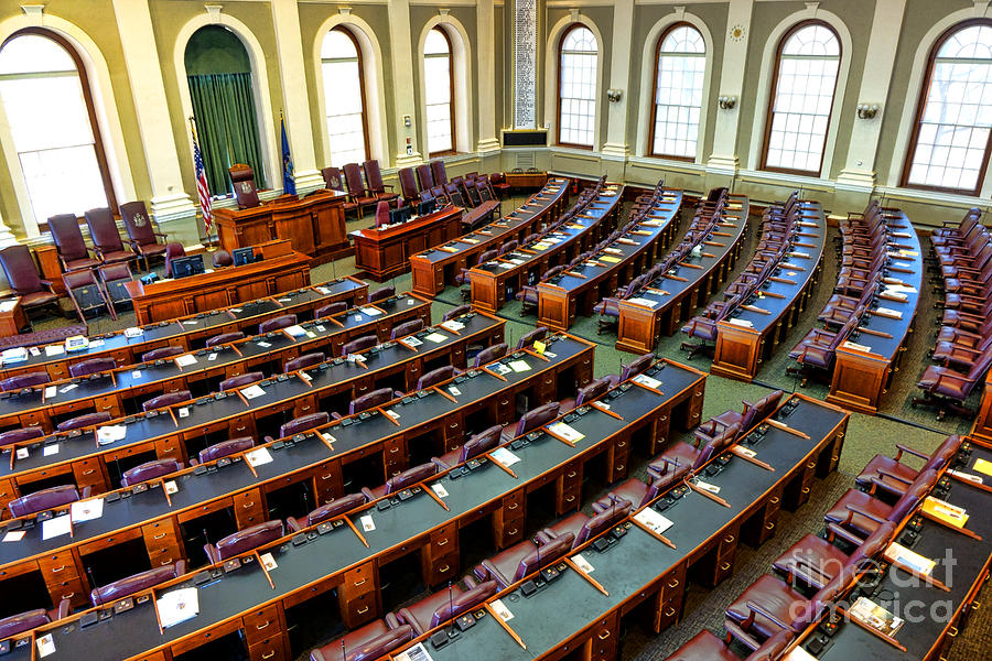 Maine House of Representatives Chamber Photograph by Olivier Le Queinec