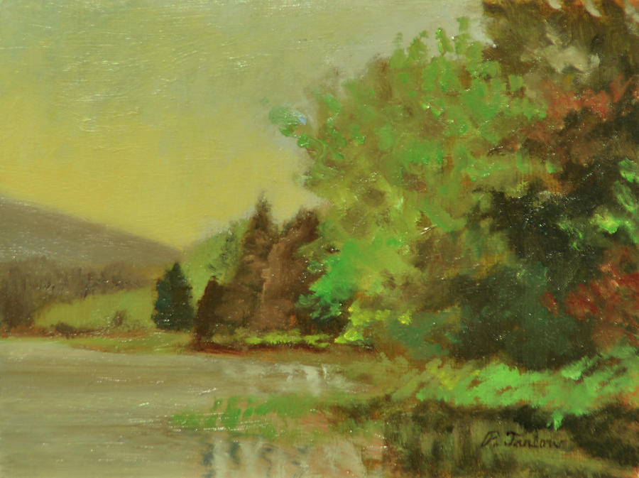 Landscape Painting - Maine Morning by Phyllis Tarlow