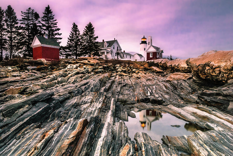 Maine Pemaquid Lighthouse Reflection in Summer Photograph by Ranjay Mitra