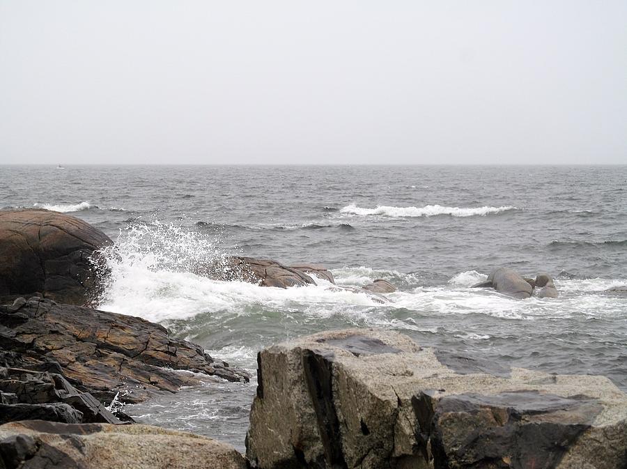 Maine Rocks Photograph by Loretta Pokorny
