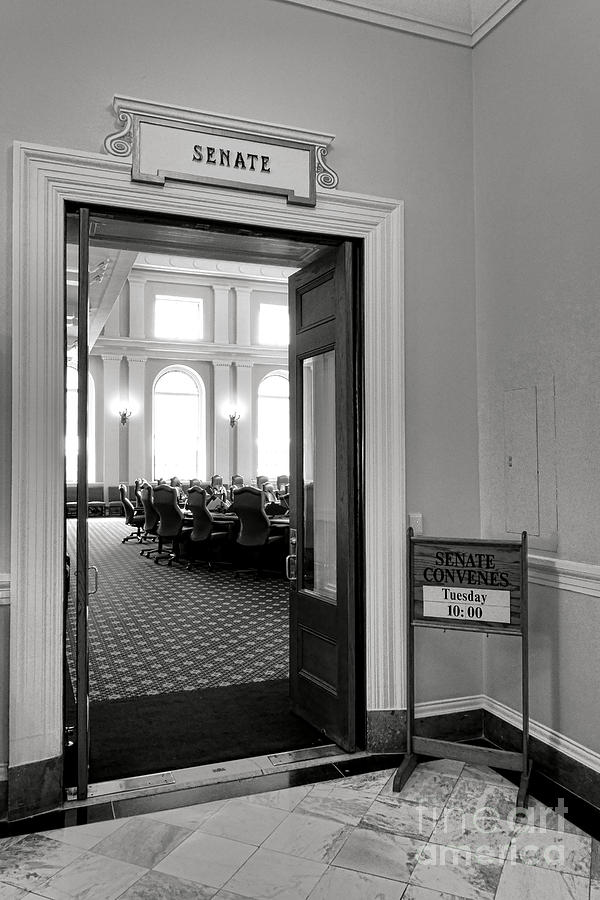 Maine Senate Chamber Doorway Photograph by Olivier Le Queinec