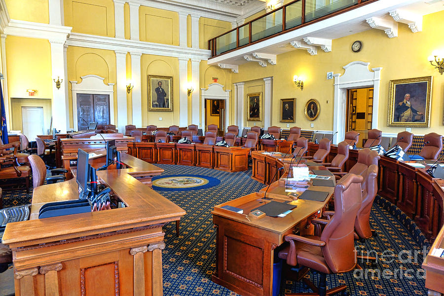 Maine Senate Chamber Photograph by Olivier Le Queinec