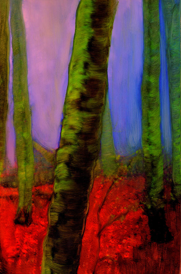 Maine Woods Painting by FeatherStone Studio Julie A Miller