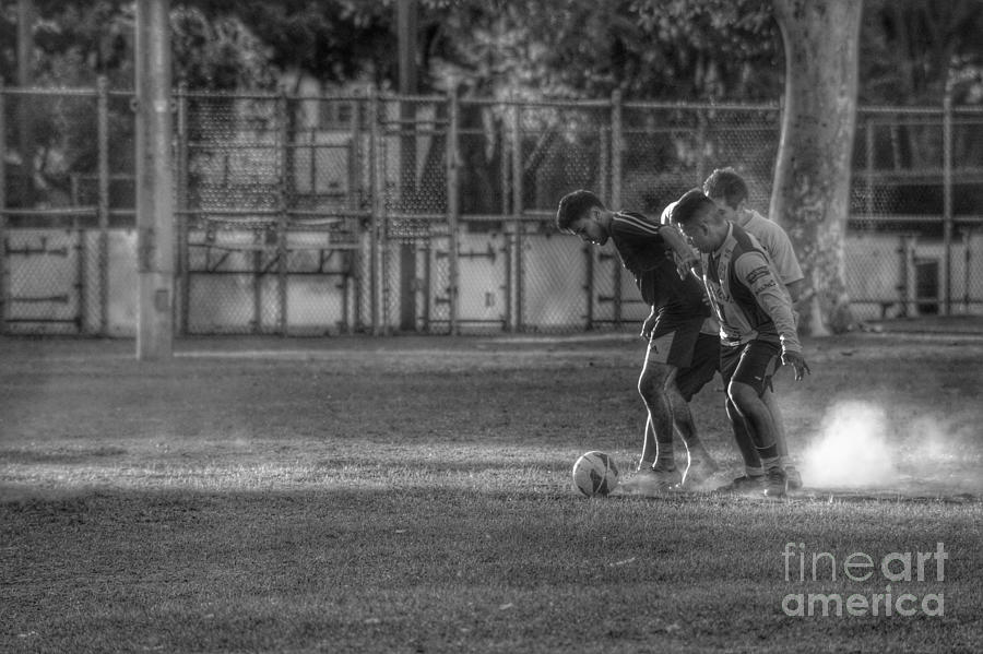 Soccer Photograph - Maintaining Control by Leah McPhail