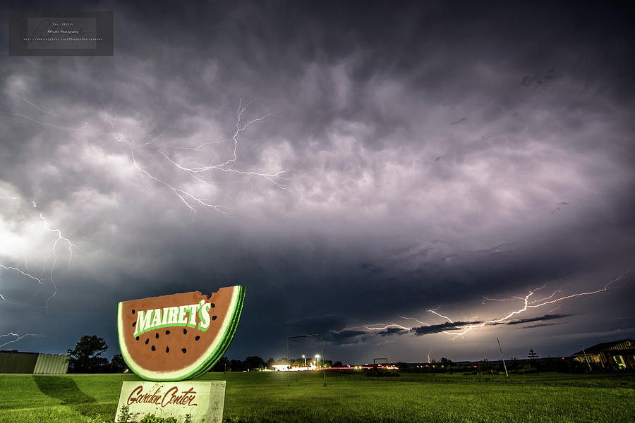Mairets Watermelon Lightning 1 Photograph by Paul Brooks