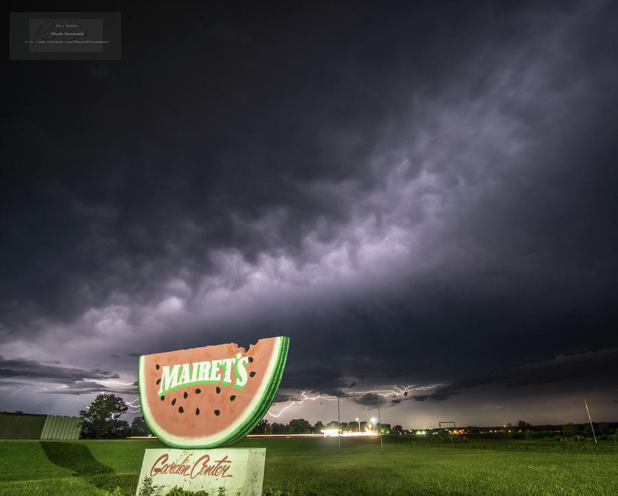 Mairets Watermelon Lightning 2 Photograph by Paul Brooks
