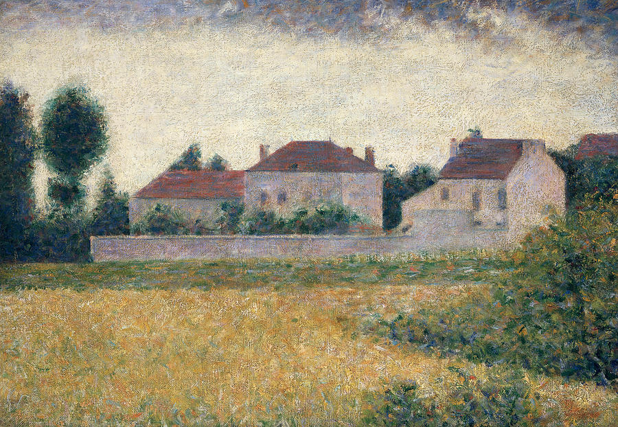 Georges Pierre Seurat Painting - Maisons Blanches  by Georges Pierre Seurat