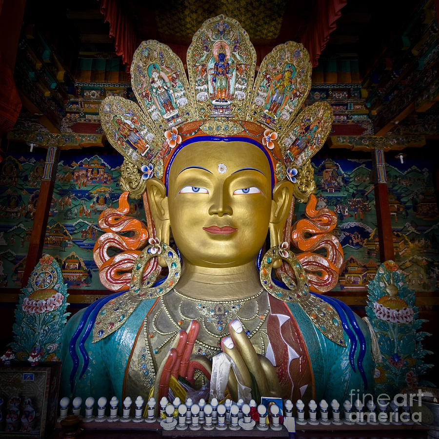Buddha Photograph - Maitreya Buddha by Hitendra SINKAR