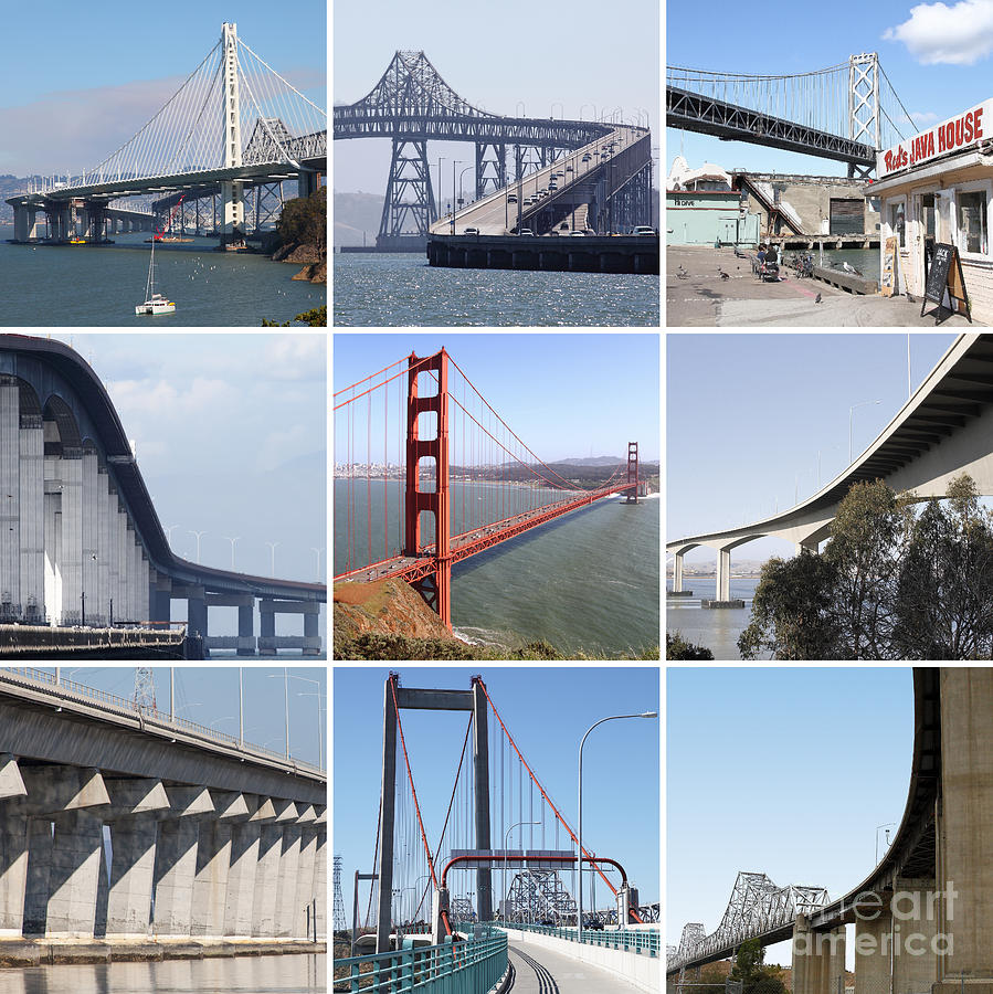 Majestic Bridges of The San Francisco Bay Area 20150102 Photograph by San Francisco