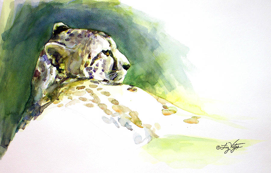 Majestic Cheetah Painting by Liz Viztes