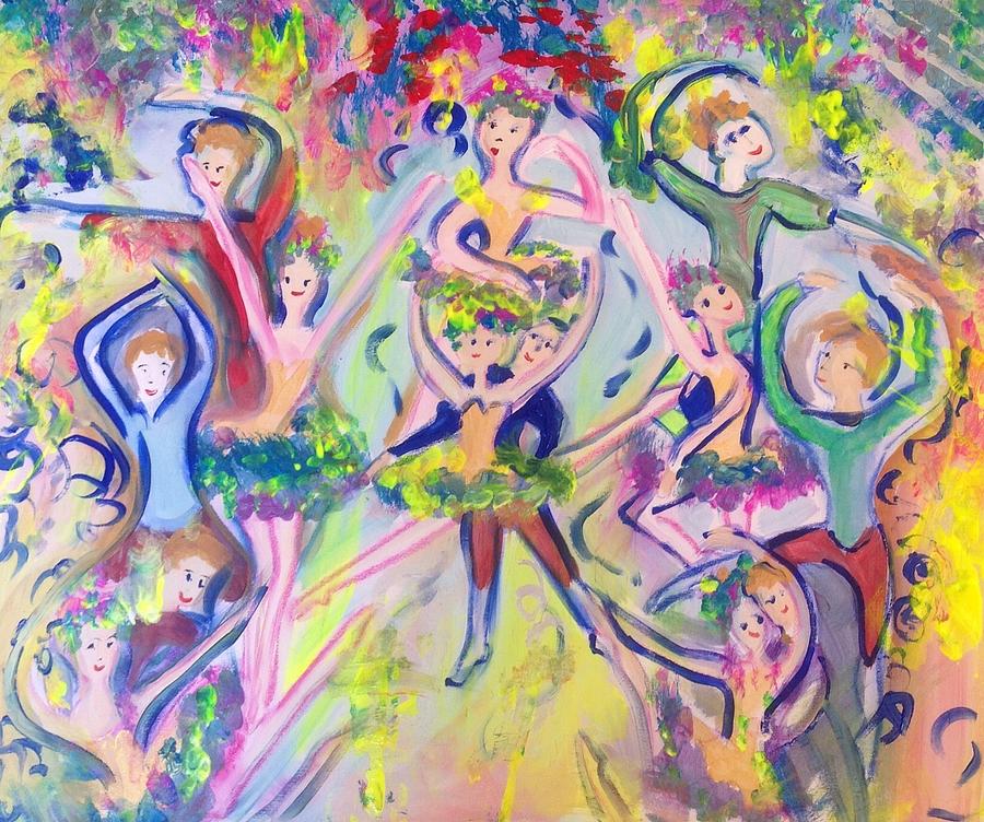 Majestic Christmas ballet  Painting by Judith Desrosiers
