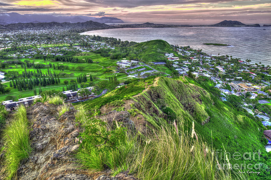 Majestic Climb Kailua Lanikai Pillbox Hike Hawaii Collection Art  Photograph by Reid Callaway