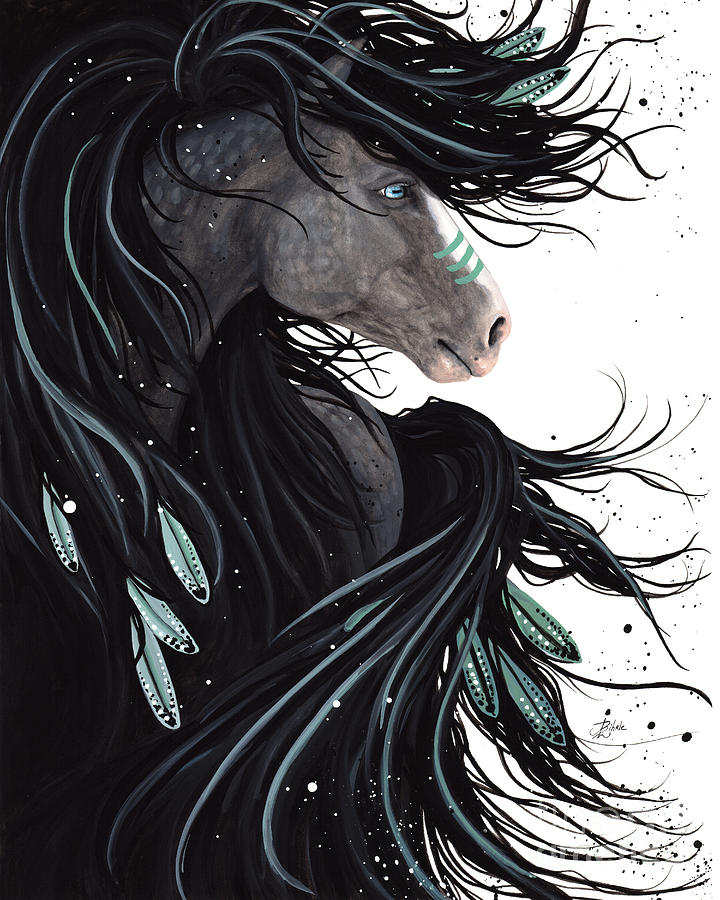 Majestic Dream Horse #138 Painting by AmyLyn Bihrle