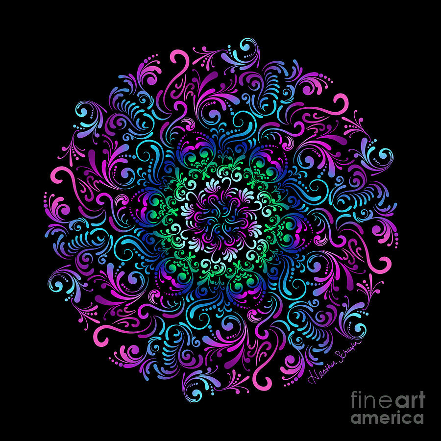 Majestic Kaleidoscope Digital Art by Heather Schaefer