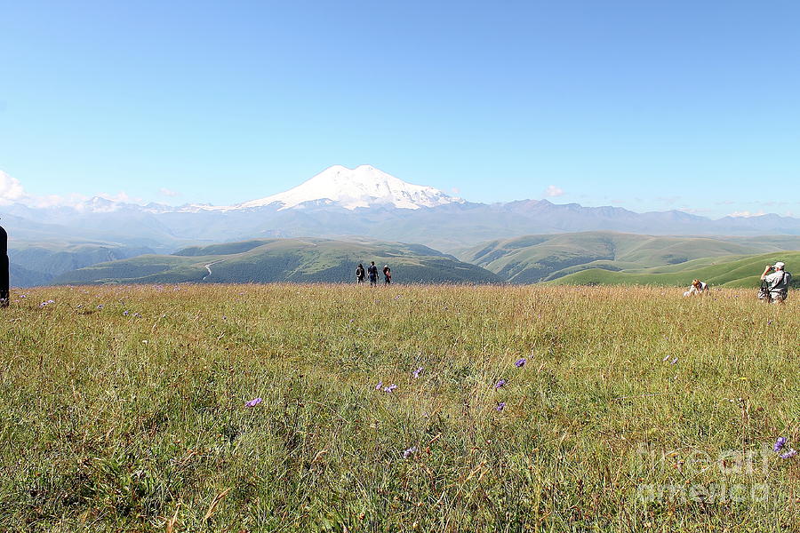 Majestic Landscape With Elbrus In The Caucasus, Russia Photograph