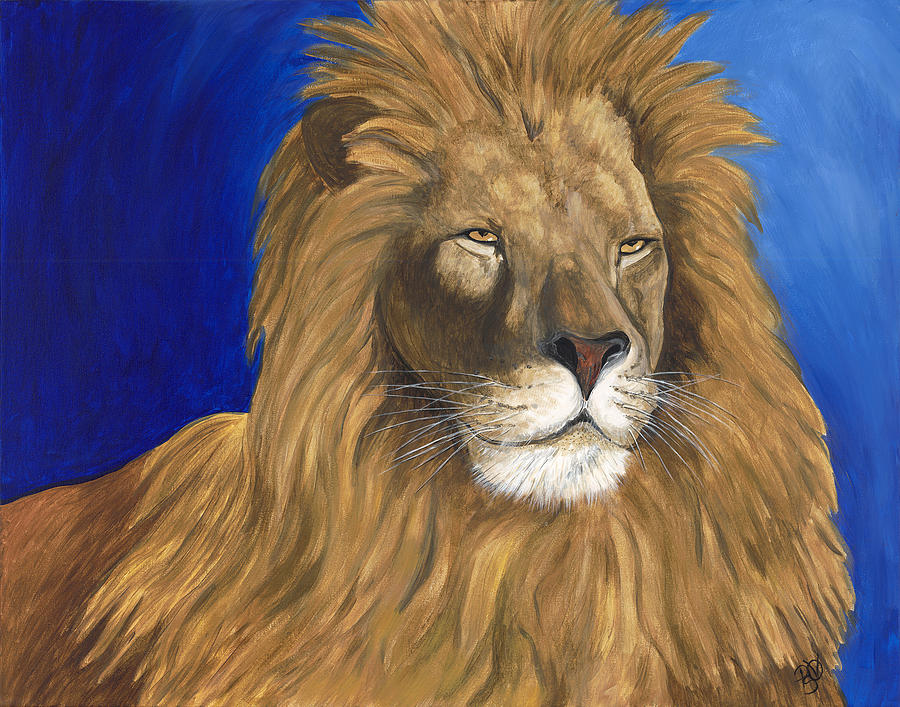 Majestic Lion Painting by Patty Vicknair